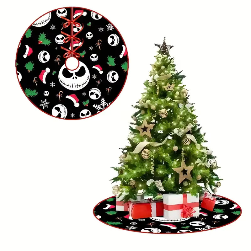 VIKAMA Weihnachtsbaum-Rock mit Horror-Motiv im Landhausstil für deine Weihnachtsdekoration - Bild 3