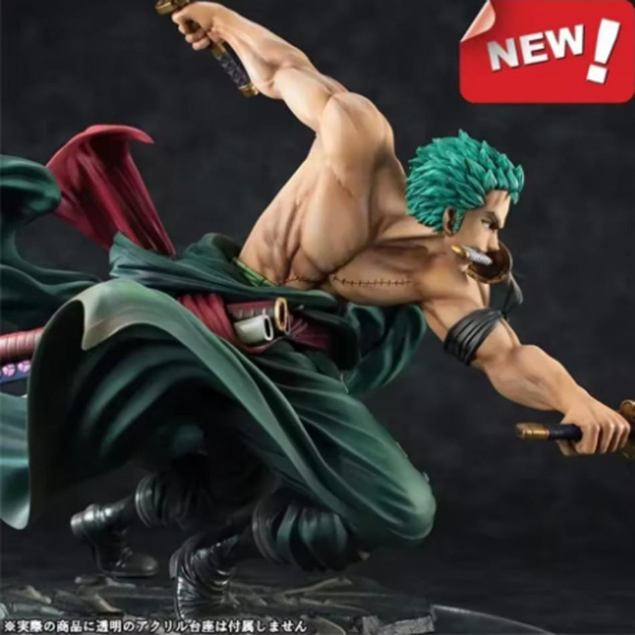 One Piece Anime Roronoa Zoro Actionfigur aus PVC in Multicolor, Höhe: 10 cm - Bild 3