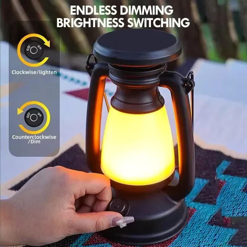 QHSPE Retro LED Schreibtischlampe Pferd Design als dekorative Atmosphäre-Leuchte für Camping und Wohnkultur - Bild 4