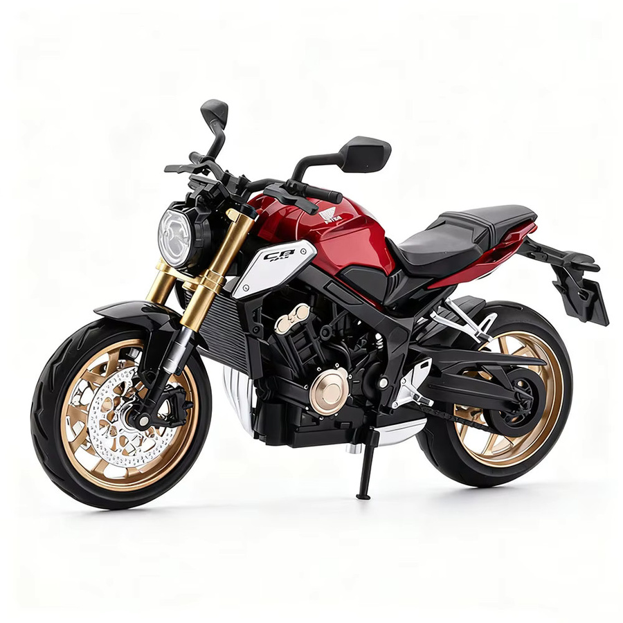 MAKEDA Honda CB650 CBR1000 Modell Motorrad, 1:12, Metall, Rot - Bild 5