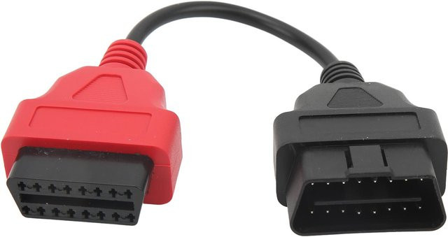 KaiSai OBD2 Scanner Adapterkabel Rot für Fiat EcuScan SRS Diagnosekabel - Bild 1