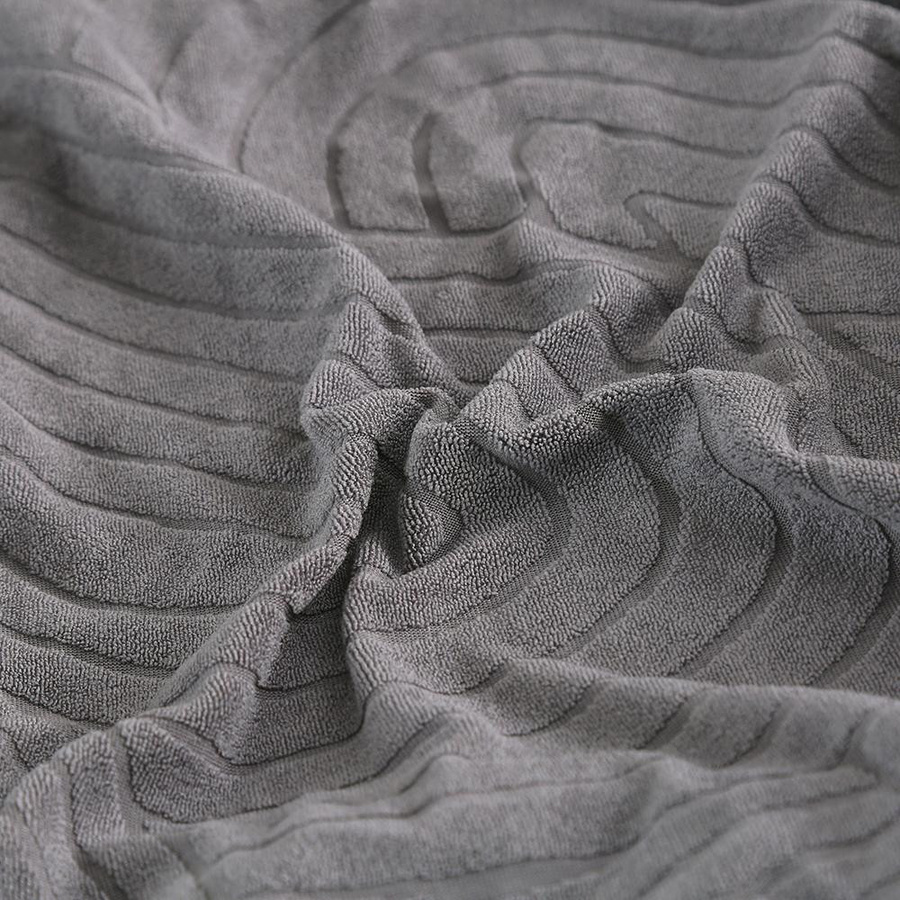 BRHUIXUE Jacquard-Sofa-Schonbezug aus Polyester mit geometrischem Muster in Lichtgrau - Bild 2