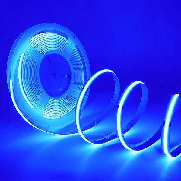 MnnWuu COB LED Streifen RGB Blau mit 480 LEDs/m, 12V Flexible Linear Beleuchtung - Bild 1