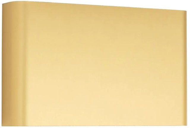 Licht-Erlebnisse Wandleuchte Up Down in Gold, Eckiges Design, 2-flammig für 2x G9 Leuchtmittel, Breite: 25 cm - Bild 1