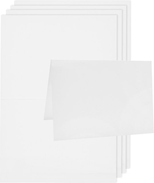Rico Design Paper Poetry Luxury Karten A6 Weiß - Bild 1