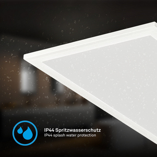 Briloner LED-Panel Simple in Weiß, 22 W, 2300 lm, 4000 K, H x L x B: 6 x 100 x 25 cm - Bild 3