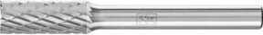 PFERD Hartmetall Frässtift Zylinder ZYAS stirnverzahnt, Farbe: Silber, Durchmesser: 8 mm, Länge: 20 mm, Schaft-Durchmesser: 6 mm, Z3P universal mittel kreuzverzahnt - Bild 1
