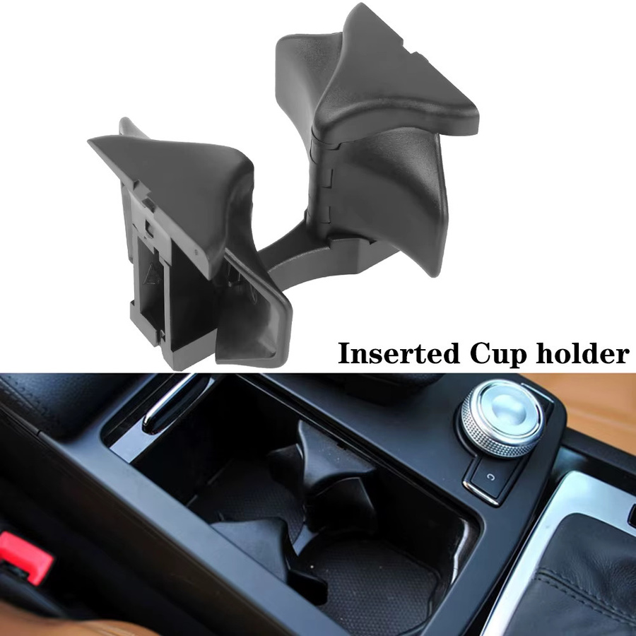 Getränkehalter für die Mittelarmlehne in Schwarz für Mercedes Benz C/E W204 W212 W207 - Bild 4