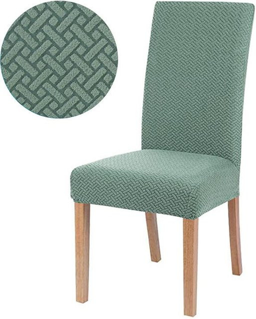 Elastischer Jacquard-Stuhlbezug aus Stretch-Material für Esszimmerstühle - Bild 1
