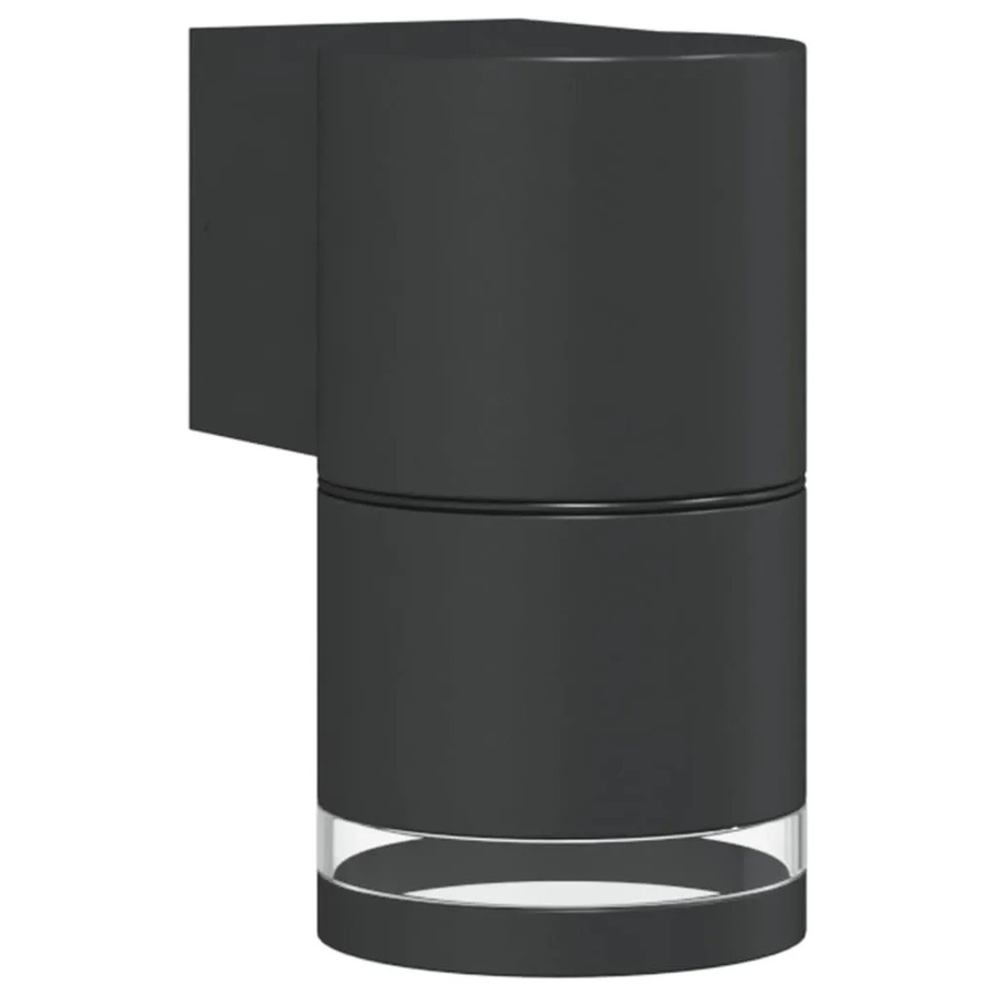 vidaXL Außenwandleuchte Schwarz aus Aluminiumdruckguss mit GU10 Fassung und IP44 Schutzklasse - Bild 2
