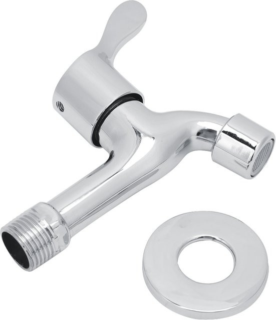 Schöner Wohnen Badezimmer-Wasserhahn aus Zinklegierung und Messing, verchromt in Silber, G1/2 Zoll für Badezimmer und Küche - Bild 1