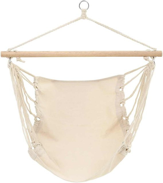 Hängesessel MobelMall in Beige im Boho-Stil mit Standmontage und Spreader-Bar - Bild 1
