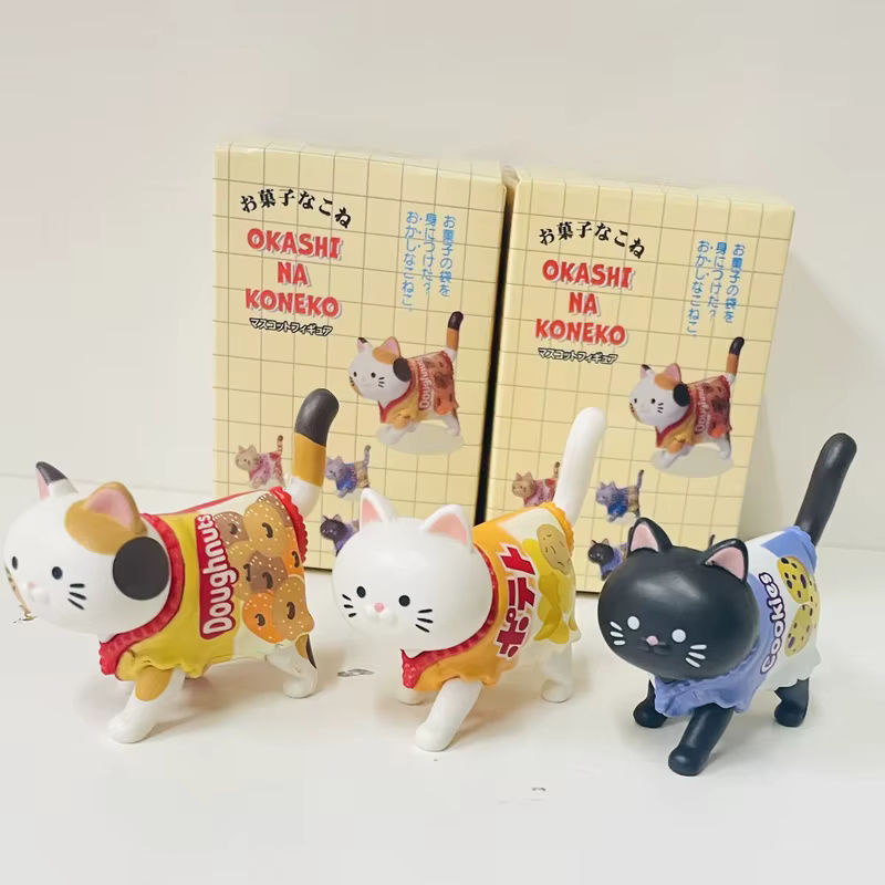 Bandai Katze Blind Box Figur aus Kunststoff in Mehrfarbig als süßes Spielzeug und Dekoration für Kinder - Bild 3