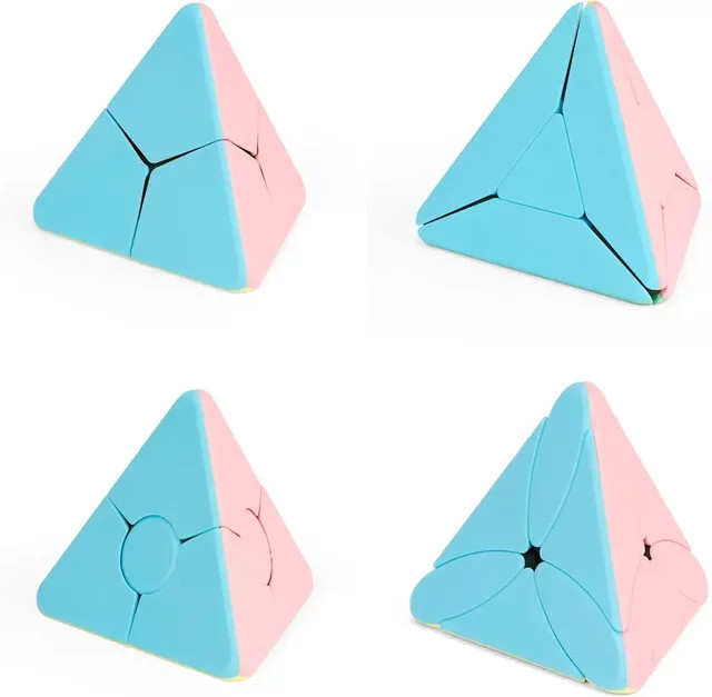 MoYu MeiLong Corner Twist Bead Boomerang Windmühle Ahornblatt Dreieck Pyramide Puzzle, Bunt / Mehrfarbig - Bild 1