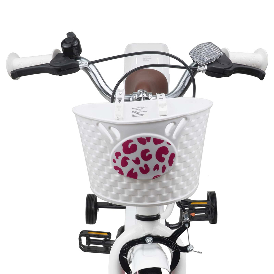 VD Home Furnishing Kinderfahrrad mit Stützrädern 16 Zoll Weiß - Bild 2