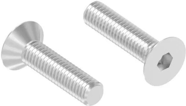 FeNau Senkkopfschraube Edelstahl A2 M6 x 30 mm mit Innensechskant ISO 10642 in Silber - Bild 1