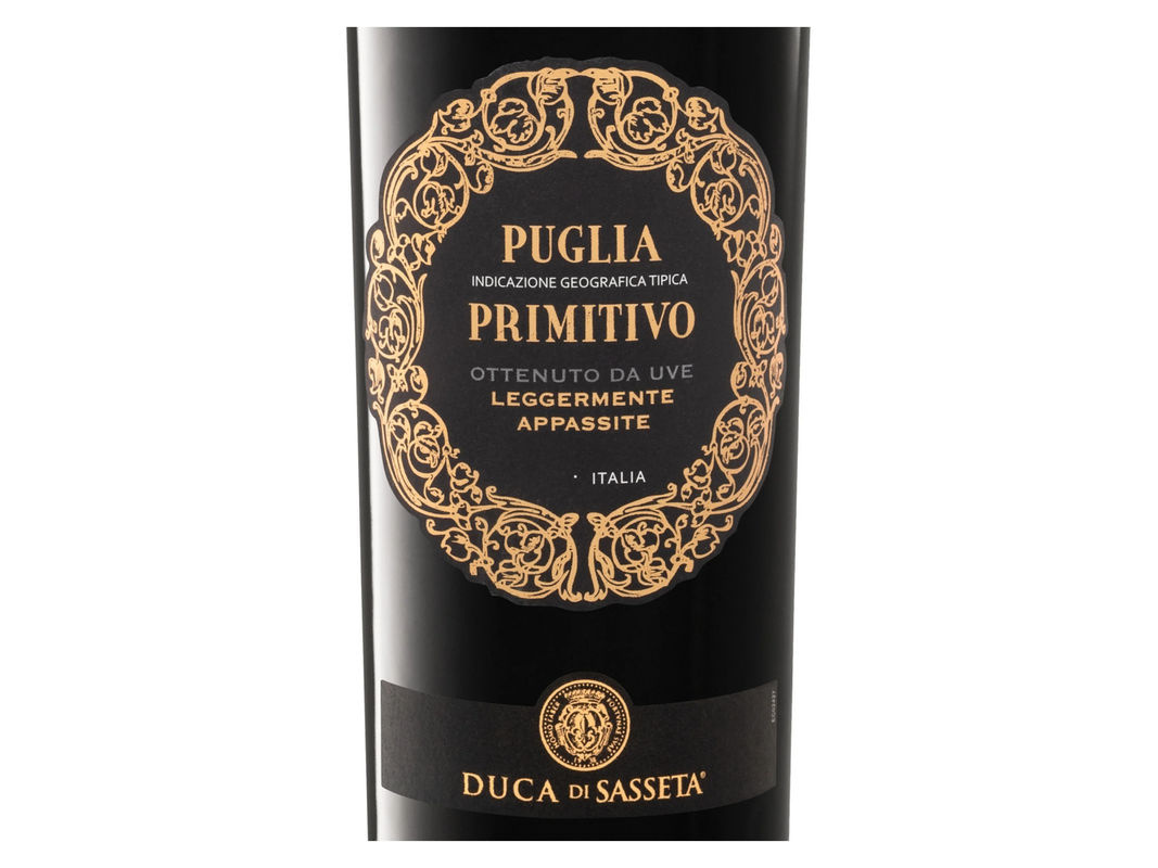 Duca di Sasseta Primitivo Puglia IGT halbtrocken Rotwein 2024 0,75 l - Bild 2
