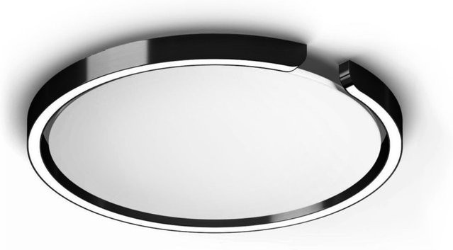 Occhio Mito Soffitto 40 Up LED-Deckenleuchte in Black Phantom mit weißem mattem Cover, Wide-Lichtverteilung und Occhio air Modul, dimmbar mit x-tra warmem Licht (2200K - 3500K) - Bild 1