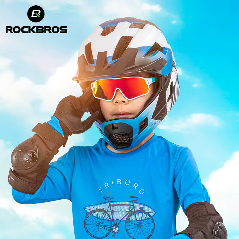 ROCKBROS Kinder Sportsonnenbrille, Vollrand, Kunststoff, polarisiert, photochrom - Bild 3