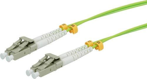 Roline Glasfaser LWL Patchkabel OM5 Grün, 10 m, LC-Stecker auf LC-Stecker, 50/125 µm - Bild 1