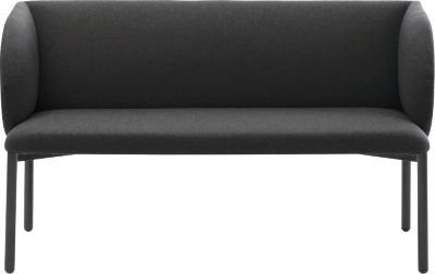 Leyform Sofa LIV 2-Sitzer in Anthrazit mit Stoffbezug und Armlehnen, B: 127 cm, T: 62 cm, H: 74 cm - Bild 1