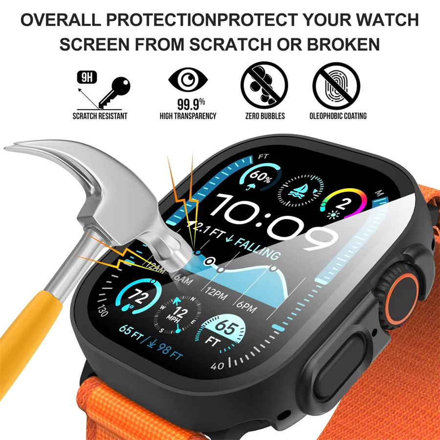 Apple Watch Ultra 2 Zubehör, PC Bumper, Displayschutzfolie, 49 mm - Bild 3