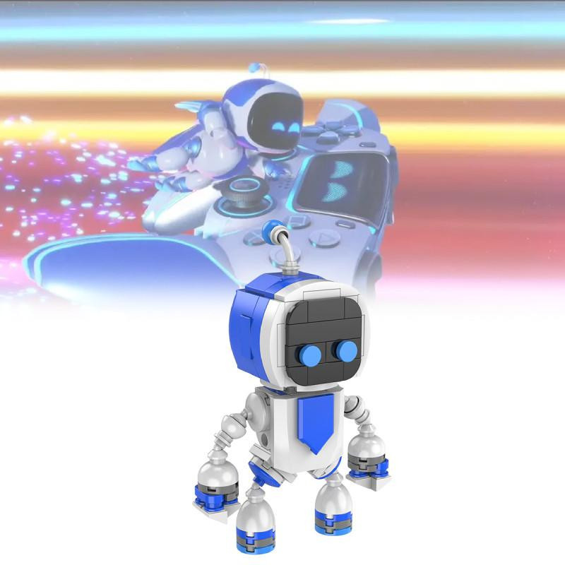 VetchWick Astro Bot Miniatur-Bausatz Roboter aus Plastik Blau - Bild 3