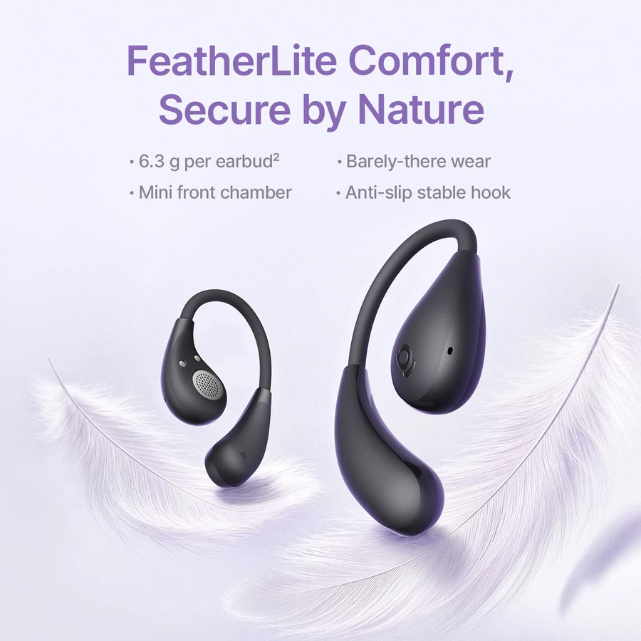Baseus BF1 Lite Open-Ear Sport Bluetooth 5.4 Ohrbügel-Kopfhörer mit starkem Bass und 60 Stunden Spielzeit - Bild 2