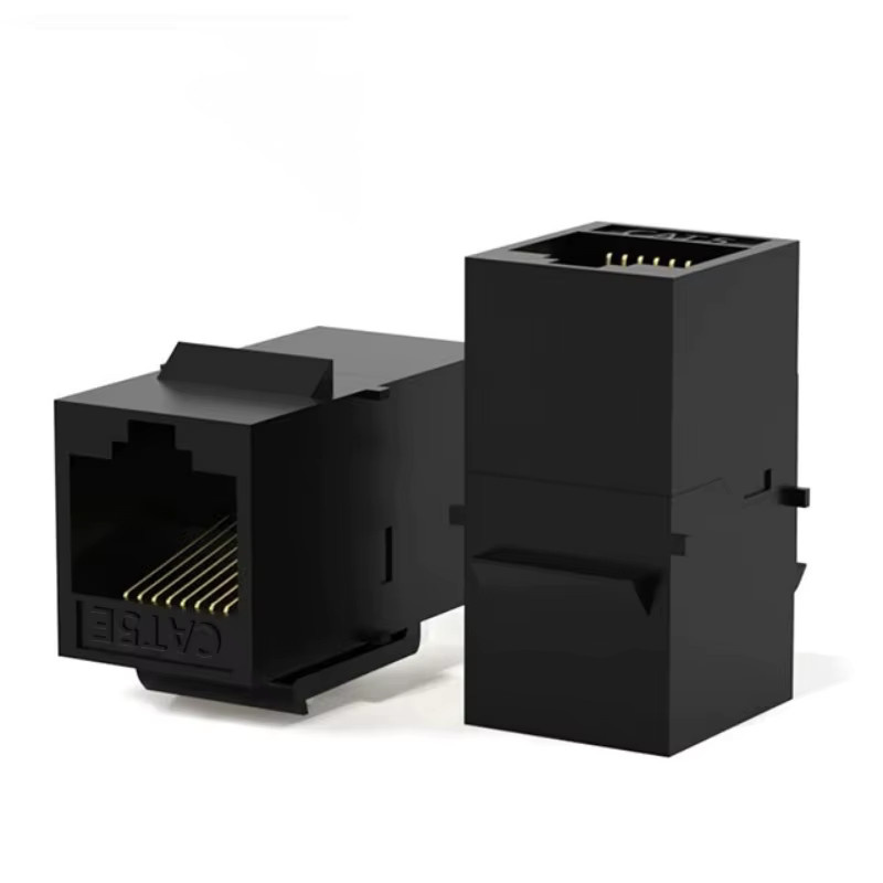 ZoeRax RJ45 Keystone-Buchse CAT6 CAT5E Inline-Koppler für Wandplatte und Patchpanel, Schwarz - Bild 7