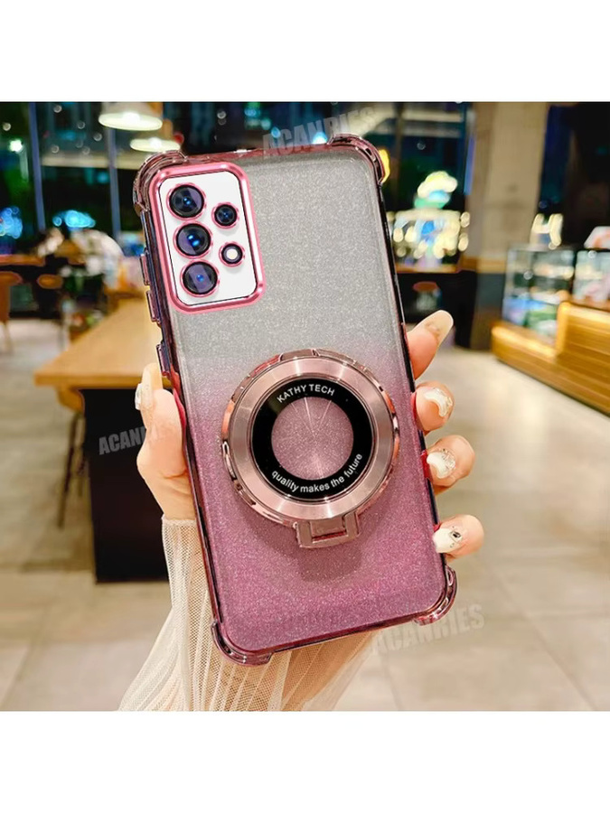 Stoßfeste Silikon-Schutzhülle mit Luxus-Beschichtung für Samsung Galaxy A57 A56 A55 Serie in Purple oder Pink - Bild 2