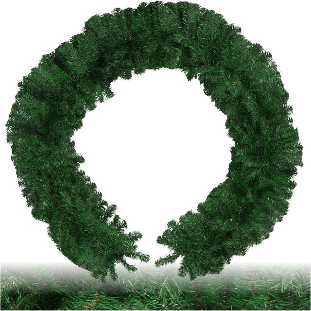 tectake Weihnachtsgirlande Grün, naturgetreu, B/T/H: 270 x 30 x 30 cm - Bild 1