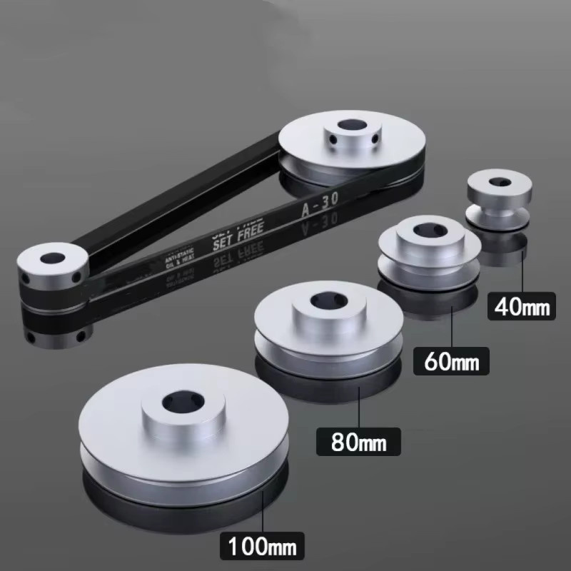 ANJI A-Typ V-Riemenscheibe aus Aluminiumlegierung in Silber, Außendurchmesser: 40-100 mm, Lochdurchmesser: 8-32 mm - Bild 2