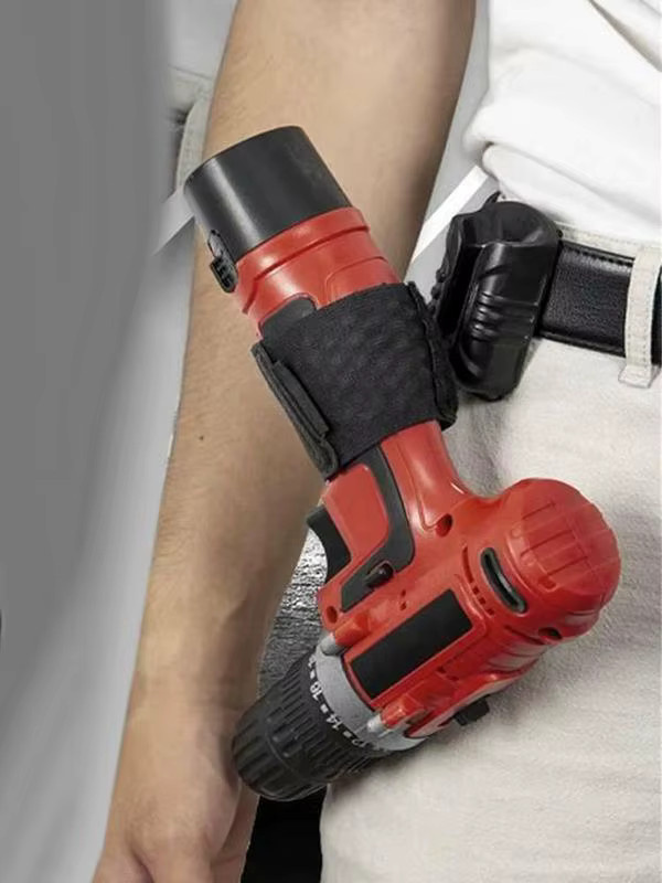 Tragbarer Bohrerhalter mit Selbstverriegelung und Gürtelclip in Schwarz - Bild 6