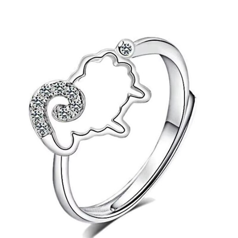GaGa-Duck Ring, 925 Silber, Kristall, Lamm - Bild 5