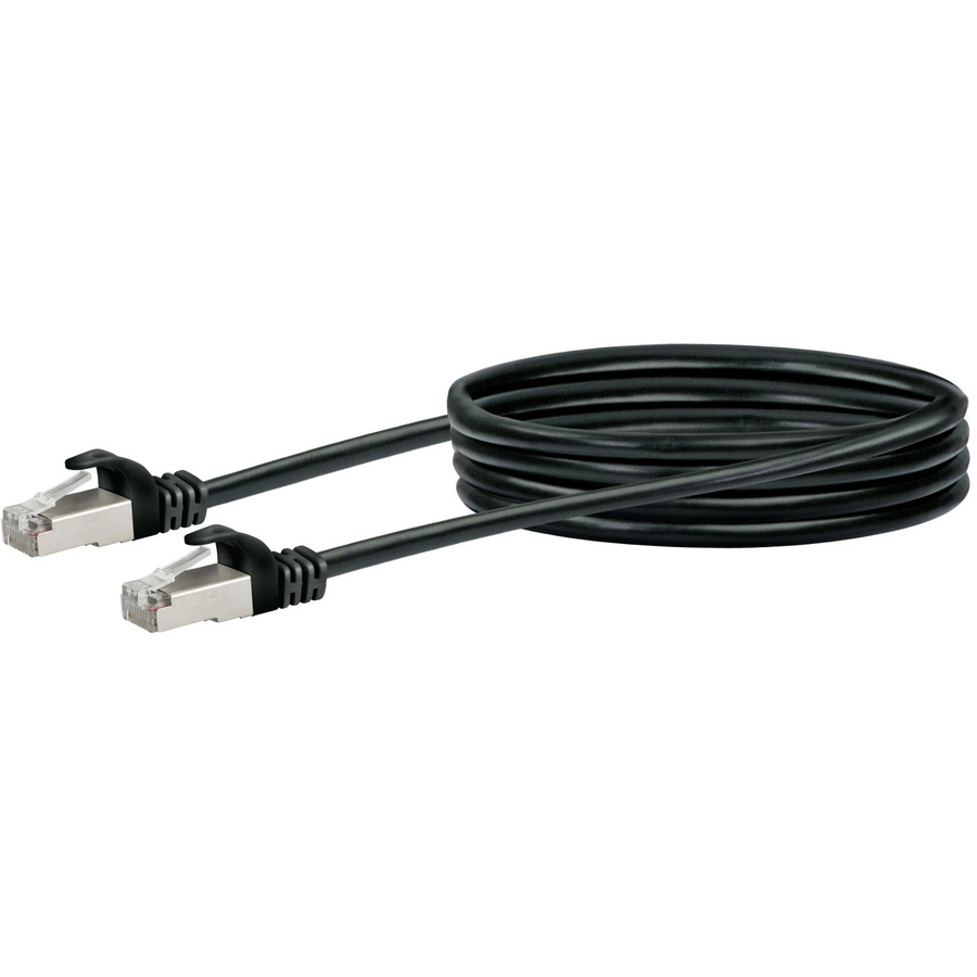 Schwaiger CAT 6 Netzwerkkabel SF/UTP mit RJ45 Stecker, Schwarz, 1 m - Bild 2