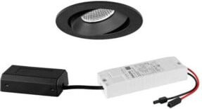 Brumberg LED-Einbaustrahler rund in Schwarz, dimmbar, warmweiß - Bild 1