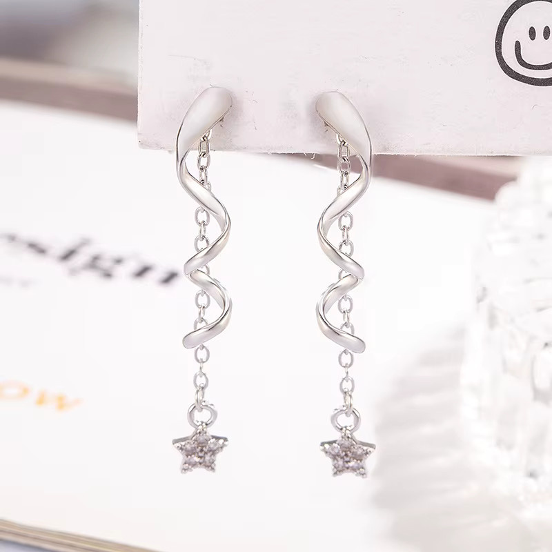 BOAKO Ohrringe, 925 Silber, Stern- und Mond, Damen - Bild 2