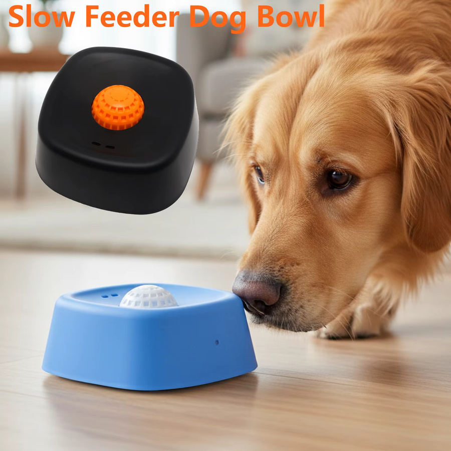 APWIKOGER Anti-Verschlucken Slow Feeder Hundenapf in Blau mit 3/4 Tasse Fassungsvermögen als Leckspielzeug für Joghurt oder Knochenbrühe - Bild 2