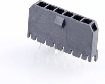 Molex Einbau-Stiftleiste Standard Schwarz 6-polig mit 3,00 mm Rastermaß - Bild 1