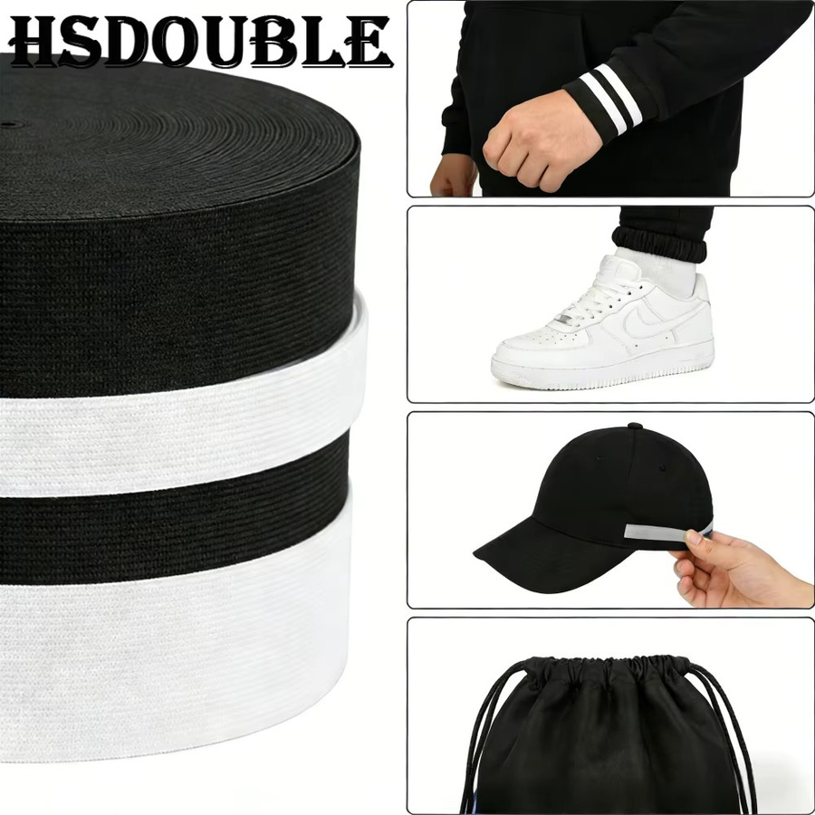 Hochelastische Nylon Bänder in Weiß oder Schwarz für Hosen und Kleidungsstücke zum Nähen - Bild 5