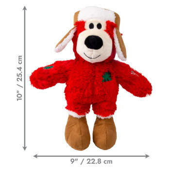 KONG Holiday Wild Knots Bear, Plüschtier, Assorted Md/Lg - Bild 1
