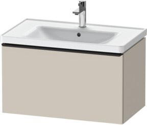 Duravit Waschtischunterschrank D-Neo wandhängend in Weiß und Taupe Matt, B/T/H: 78,4 x 45,2 x 44,0 cm - Bild 1