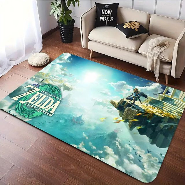 Miniso Hyrule Spiel Inspiriertes Teppich, Mehrfarbig, B/T: 120 x 80 cm - Bild 1