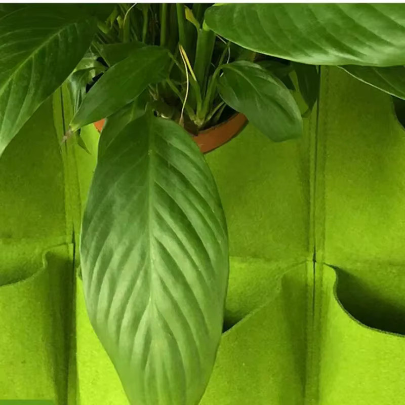 Vertikale Garten Tasche zum Aufhängen an der Wand als Pflanzer für deine Pflanzen in Grün und Schwarz - Bild 3