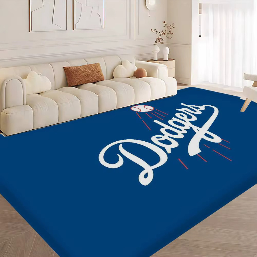 Potdemiel Los Angeles Dodgers Fußmatte, blau, rutschfest und waschbar, B/T: 60 x 40 cm - Bild 3