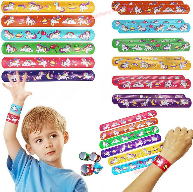 Potdemiel Schnapparmband, Regenbogen-Einhorn, Bunt, Kinder - Bild 1