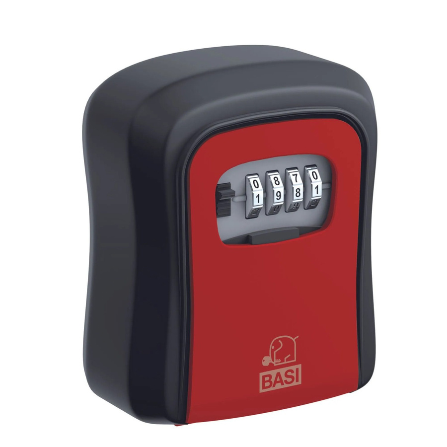 BASI Schlüsselsafe SSZ 200 mit Zahlenschloss aus Aluminium in Schwarz-Rot - Bild 2