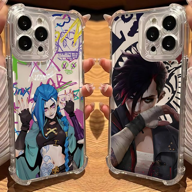 Jinxes V-Vi L-Lol Handyhülle für iPhone 11 bis iPhone 17 Pro Max, sturzsichere transparente Abdeckung - Bild 1