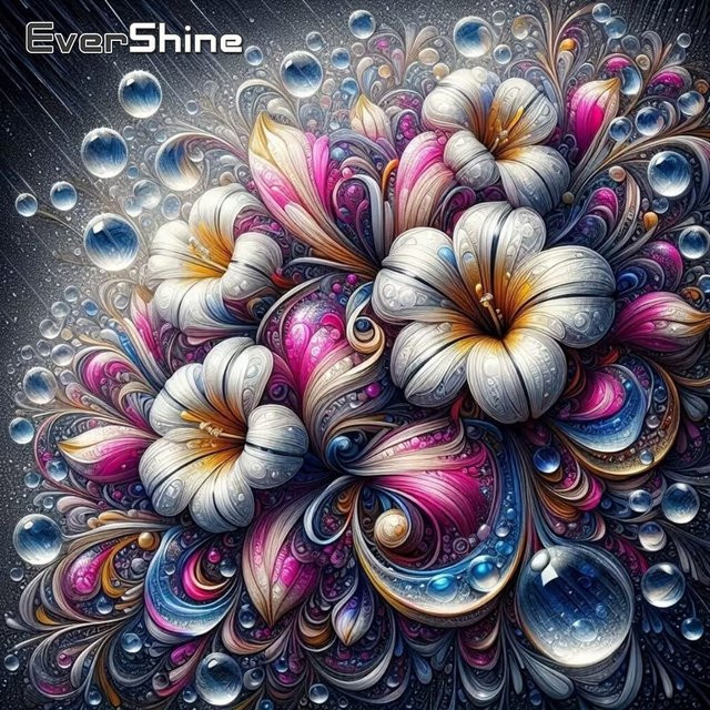 EverShine Diamant-Mosaik Blumen, Kreuzstich-Set, Natur, Bunt / Mehrfarbig - Bild 1