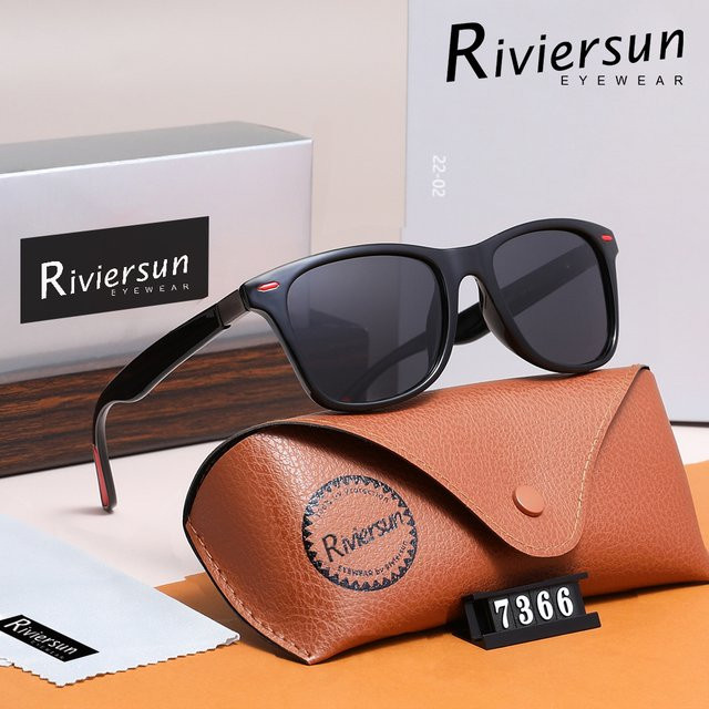 RIVIERSUN Sonnenbrille, Unisex, Vollrand, Square, Kunststoff, black - Bild 1
